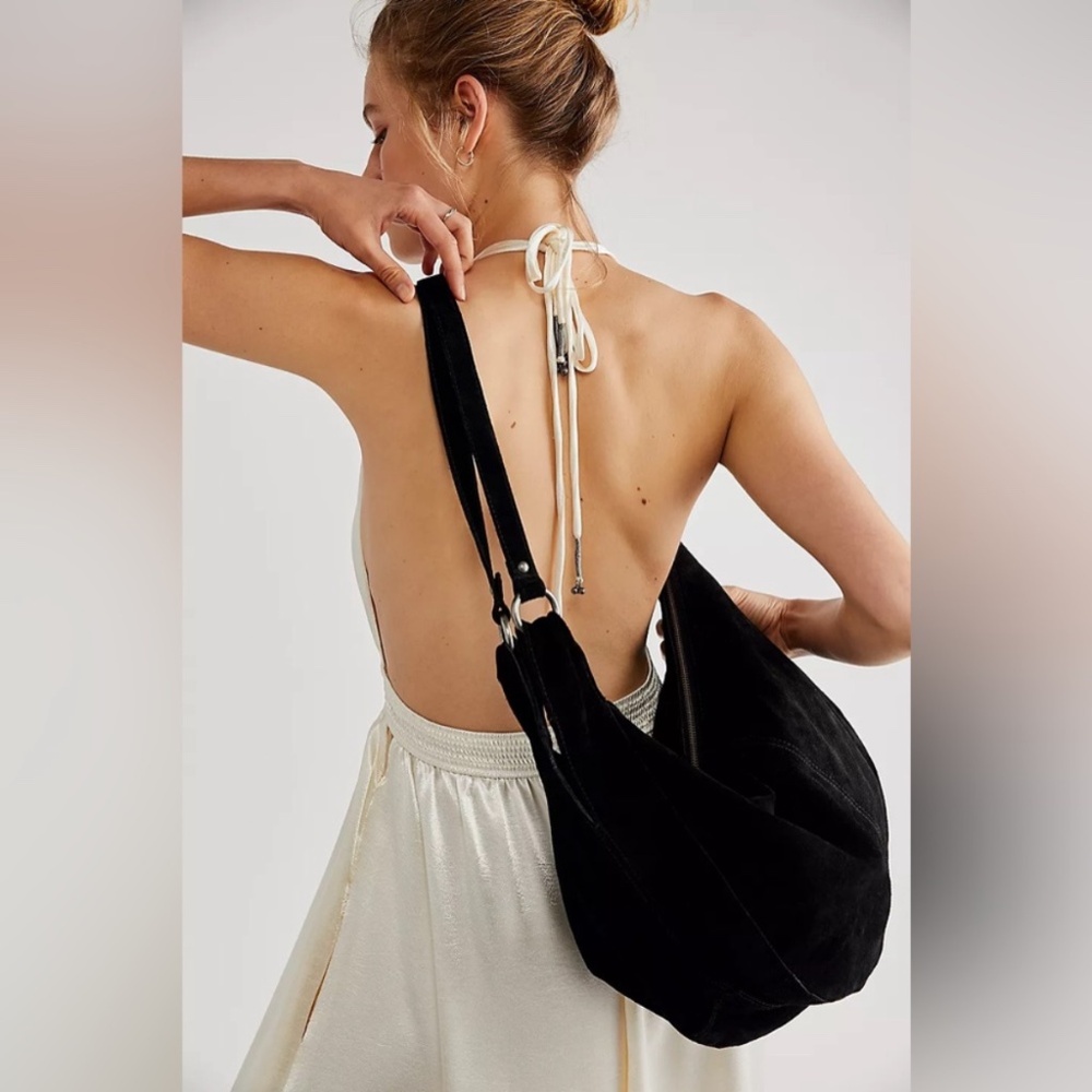 Free People Elegant Black Tote
